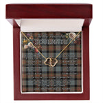 To My Beautiful Soulmate Necklace In Your Eyes I Have Found My Home Clan Gunn Weathered Tartan Forever Love Necklace Tartan Gift for Girlfriend Everlasting Love Necklace