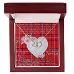 Gift To My Beautiful Girlfriend Valentine Necklace For Soulmate Anniversary Clan Rose Tartan Everlasting Love Necklace,valentine necklace, necklace girlfriend, necklace for wife, cute necklaces for girlfriend, jewelry for girlfriend, to my soulmate necklace, to my future wife necklace,
