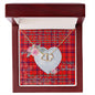 Gift To My Beautiful Girlfriend Valentine Necklace For Soulmate Anniversary Clan Rose Tartan Everlasting Love Necklace,valentine necklace, necklace girlfriend, necklace for wife, cute necklaces for girlfriend, jewelry for girlfriend, to my soulmate necklace, to my future wife necklace,