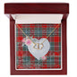 Gift To My Beautiful Girlfriend Valentine Necklace For Soulmate Anniversary Clan MacLeay Tartan Everlasting Love Necklace,valentine necklace, necklace girlfriend, necklace for wife, cute necklaces for girlfriend, jewelry for girlfriend, to my soulmate necklace, to my future wife necklace,
