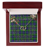 To My Beautiful Soulmate Necklace In Your Eyes I Have Found My Home Clan Gordon Tartan Forever Love Necklace Tartan Gift for Girlfriend Everlasting Love Necklace