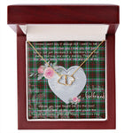 Gift To My Beautiful Girlfriend Valentine Necklace For Soulmate Anniversary Clan Brodie Modern Tartan Everlasting Love Necklace, Gift For Women, Gift For Wife, Gift For Girl Friend, Gift For Mother, Gift For Grandmother, Gift for Sister, Gift For Daughter, Gift for Mom