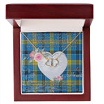 Gift To My Beautiful Girlfriend Valentine Necklace For Soulmate Anniversary Clan Laing Tartan Everlasting Love Necklace,valentine necklace, necklace girlfriend, necklace for wife, cute necklaces for girlfriend, jewelry for girlfriend, to my soulmate necklace, to my future wife necklace,