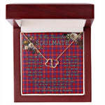 To My Beautiful Soulmate Necklace In Your Eyes I Have Found My Home Clan Hamilton Modern Tartan Everlasting Love Necklace