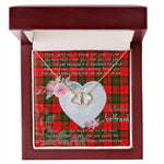 Gift To My Beautiful Girlfriend Valentine Necklace For Soulmate Anniversary Clan Dunbar Modern Tartan Everlasting Love Necklace, Gift For Women, Gift For Wife, Gift For Girl Friend, Gift For Mother, Gift For Grandmother, Gift for Sister, Gift For Daughter, Gift for Mom