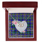 Gift To My Beautiful Girlfriend Valentine Necklace For Soulmate Anniversary Clan Weir Tartan Everlasting Love Necklace,valentine necklace, necklace girlfriend, necklace for wife, cute necklaces for girlfriend, jewelry for girlfriend, to my soulmate necklace, to my future wife necklace,