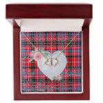 Gift To My Beautiful Girlfriend Valentine Necklace For Soulmate Anniversary Clan Straiton Tartan Everlasting Love Necklace,valentine necklace, necklace girlfriend, necklace for wife, cute necklaces for girlfriend, jewelry for girlfriend, to my soulmate necklace, to my future wife necklace,