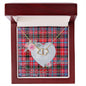 Gift To My Beautiful Girlfriend Valentine Necklace For Soulmate Anniversary Clan Straiton Tartan Everlasting Love Necklace,valentine necklace, necklace girlfriend, necklace for wife, cute necklaces for girlfriend, jewelry for girlfriend, to my soulmate necklace, to my future wife necklace,