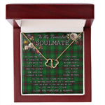 To My Beautiful Soulmate Necklace In Your Eyes I Have Found My Home Clan Anstruther Hunting Tartan Everlasting Love Necklace, Gift For Women, Gift For Wife, Gift For Girl Friend, Gift For Mother, Gift For Grandmother, Gift for Sister, Gift For Daughter, Gift for Mom