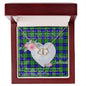Gift To My Beautiful Girlfriend Valentine Necklace For Soulmate Anniversary Clan Armstrong Tartan Everlasting Love Necklace, Gift For Women, Gift For Wife, Gift For Girl Friend, Gift For Mother, Gift For Grandmother, Gift for Sister, Gift For Daughter, Gift for Mom