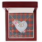 Gift To My Beautiful Girlfriend Valentine Necklace For Soulmate Anniversary Clan Hamilton Ancient Tartan Everlasting Love Necklace, Gift For Women, Gift For Wife, Gift For Girl Friend, Gift For Mother, Gift For Grandmother, Gift for Sister, Gift For Daughter, Gift for Mom