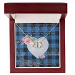 Gift To My Beautiful Girlfriend Valentine Necklace For Soulmate Anniversary Clan MacNeill Of Barra Blue Tartan Everlasting Love Necklace,valentine necklace, necklace girlfriend, necklace for wife, cute necklaces for girlfriend, jewelry for girlfriend, to my soulmate necklace, to my future wife necklace,