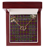To My Beautiful Soulmate Necklace In Your Eyes I Have Found My Home Clan Carnegie Modern Tartan Everlasting Love Necklace
