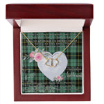 Gift To My Beautiful Girlfriend Valentine Necklace For Soulmate Anniversary Clan Wallace Ancient Tartan Everlasting Love Necklace,valentine necklace, necklace girlfriend, necklace for wife, cute necklaces for girlfriend, jewelry for girlfriend, to my soulmate necklace, to my future wife necklace,