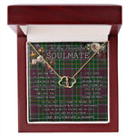 To My Beautiful Soulmate Necklace In Your Eyes I Have Found My Home Clan Crosbie Tartan Everlasting Love Necklace