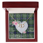 Gift To My Beautiful Girlfriend Valentine Necklace For Soulmate Anniversary Clan Blyth Tweeside Tartan Everlasting Love Necklace, Gift For Women, Gift For Wife, Gift For Girl Friend, Gift For Mother, Gift For Grandmother, Gift for Sister, Gift For Daughter, Gift for Mom