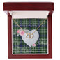 Gift To My Beautiful Girlfriend Valentine Necklace For Soulmate Anniversary Clan Blyth Tweeside Tartan Everlasting Love Necklace, Gift For Women, Gift For Wife, Gift For Girl Friend, Gift For Mother, Gift For Grandmother, Gift for Sister, Gift For Daughter, Gift for Mom