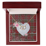 Gift To My Beautiful Girlfriend Valentine Necklace For Soulmate Anniversary Clan Lindsay Tartan Everlasting Love Necklace,valentine necklace, necklace girlfriend, necklace for wife, cute necklaces for girlfriend, jewelry for girlfriend, to my soulmate necklace, to my future wife necklace,
