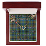 To My Beautiful Soulmate Necklace In Your Eyes I Have Found My Home Clan Gillies Tartan Forever Love Necklace Tartan Gift for Girlfriend Everlasting Love Necklace