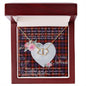 Gift To My Beautiful Girlfriend Valentine Necklace For Soulmate Anniversary Clan Broun Tartan Everlasting Love Necklace, Gift For Women, Gift For Wife, Gift For Girl Friend, Gift For Mother, Gift For Grandmother, Gift for Sister, Gift For Daughter, Gift for Mom