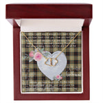 Gift To My Beautiful Girlfriend Valentine Necklace For Soulmate Anniversary Clan Dunlop Hunting Tartan Everlasting Love Necklace, Gift For Women, Gift For Wife, Gift For Girl Friend, Gift For Mother, Gift For Grandmother, Gift for Sister, Gift For Daughter, Gift for Mom