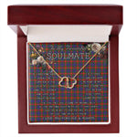 To My Beautiful Soulmate Necklace In Your Eyes I Have Found My Home Clan Fraser of Lovat Tartan Everlasting Love Necklace