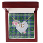Gift To My Beautiful Girlfriend Valentine Necklace For Soulmate Anniversary Clan Learmonth Tartan Everlasting Love Necklace, Gift For Women, Gift For Wife, Gift For Girl Friend, Gift For Mother, Gift For Grandmother, Gift for Sister, Gift For Daughter, Gift for Mom
