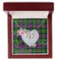 Gift To My Beautiful Girlfriend Valentine Necklace For Soulmate Anniversary Clan Selkirk Tartan Everlasting Love Necklace,valentine necklace, necklace girlfriend, necklace for wife, cute necklaces for girlfriend, jewelry for girlfriend, to my soulmate necklace, to my future wife necklace,