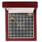 To My Beautiful Soulmate Necklace In Your Eyes I Have Found My Home Clan Grey Douglas Tartan Forever Love Necklace Tartan Gift for Girlfriend Everlasting Love Necklace