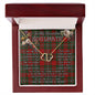 To My Beautiful Soulmate Necklace In Your Eyes I Have Found My Home Clan Gregor Tartan Forever Love Necklace Tartan Gift for Girlfriend Everlasting Love Necklace