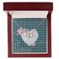 Gift To My Beautiful Girlfriend Valentine Necklace For Soulmate Anniversary Clan Laing Hunting Tartan Everlasting Love Necklace,valentine necklace, necklace girlfriend, necklace for wife, cute necklaces for girlfriend, jewelry for girlfriend, to my soulmate necklace, to my future wife necklace,