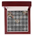 To My Beautiful Soulmate Necklace In Your Eyes I Have Found My Home Clan Douglas Grey Modern Tartan Forever Love Necklace Tartan Gift for Girlfriend Everlasting Love Necklace