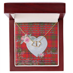 Gift To My Beautiful Girlfriend Valentine Necklace For Soulmate Anniversary Clan Ross Tartan Everlasting Love Necklace,valentine necklace, necklace girlfriend, necklace for wife, cute necklaces for girlfriend, jewelry for girlfriend, to my soulmate necklace, to my future wife necklace,