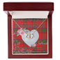 Gift To My Beautiful Girlfriend Valentine Necklace For Soulmate Anniversary Clan Ross Tartan Everlasting Love Necklace,valentine necklace, necklace girlfriend, necklace for wife, cute necklaces for girlfriend, jewelry for girlfriend, to my soulmate necklace, to my future wife necklace,