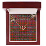 To My Beautiful Soulmate Necklace In Your Eyes I Have Found My Home Clan MacAlister Tartan Forever Love Necklace Tartan Gift for Girlfriend Everlasting Love Necklace
