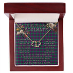 To My Beautiful Soulmate Necklace In Your Eyes I Have Found My Home Clan MacArthur of Milton Tartan Forever Love Necklace Tartan Gift for Girlfriend Everlasting Love Necklace