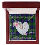 Gift To My Beautiful Girlfriend Valentine Necklace For Soulmate Anniversary Clan MacThomas Tartan Everlasting Love Necklace,valentine necklace, necklace girlfriend, necklace for wife, cute necklaces for girlfriend, jewelry for girlfriend, to my soulmate necklace, to my future wife necklace,