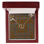 To My Beautiful Soulmate Necklace In Your Eyes I Have Found My Home Clan Seton Modern Tartan Everlasting Love Necklace