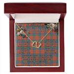 To My Beautiful Soulmate Necklace In Your Eyes I Have Found My Home Clan Robertson Ancient Tartan Forever Love Necklace Tartan Gift for Girlfriend Everlasting Love Necklace