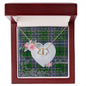 Gift To My Beautiful Girlfriend Valentine Necklace For Soulmate Anniversary Clan Wishart Hunting Tartan Everlasting Love Necklace,valentine necklace, necklace girlfriend, necklace for wife, cute necklaces for girlfriend, jewelry for girlfriend, to my soulmate necklace, to my future wife necklace,