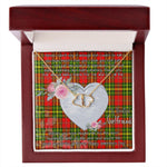 Gift To My Beautiful Girlfriend Valentine Necklace For Soulmate Anniversary Clan Leask Tartan Everlasting Love Necklace, Gift For Women, Gift For Wife, Gift For Girl Friend, Gift For Mother, Gift For Grandmother, Gift for Sister, Gift For Daughter, Gift for Mom