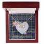 Gift To My Beautiful Girlfriend Valentine Necklace For Soulmate Anniversary Clan Baird Tartan Everlasting Love Necklace, Gift For Women, Gift For Wife, Gift For Girl Friend, Gift For Mother, Gift For Grandmother, Gift for Sister, Gift For Daughter, Gift for Mom