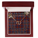 To My Beautiful Soulmate Necklace In Your Eyes I Have Found My Home Clan Broun Modern Tartan Everlasting Love Necklace