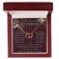To My Beautiful Soulmate Necklace In Your Eyes I Have Found My Home Clan Broun Modern Tartan Everlasting Love Necklace