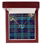 To My Beautiful Soulmate Necklace In Your Eyes I Have Found My Home Clan McCorquodale Tartan Forever Love Necklace Tartan Gift for Girlfriend Everlasting Love Necklace