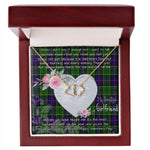 Gift To My Beautiful Girlfriend Valentine Necklace For Soulmate Anniversary Clan Forsyth Tartan Everlasting Love Necklace, Gift For Women, Gift For Wife, Gift For Girl Friend, Gift For Mother, Gift For Grandmother, Gift for Sister, Gift For Daughter, Gift for Mom