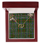 To My Beautiful Soulmate Necklace In Your Eyes I Have Found My Home Clan Bisset Pattern Tartan Everlasting Love Necklace