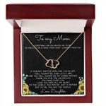 To My Mom Necklace You Are The World Mother Gift Necklace Mother's Day Everlasting Love Necklace