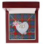 Gift To My Beautiful Girlfriend Valentine Necklace For Soulmate Anniversary Clan Mar Tartan Everlasting Love Necklace,valentine necklace, necklace girlfriend, necklace for wife, cute necklaces for girlfriend, jewelry for girlfriend, to my soulmate necklace, to my future wife necklace,