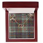 To My Beautiful Soulmate Necklace In Your Eyes I Have Found My Home Clan MacAndrew Tartan Forever Love Necklace Tartan Gift for Girlfriend Everlasting Love Necklace